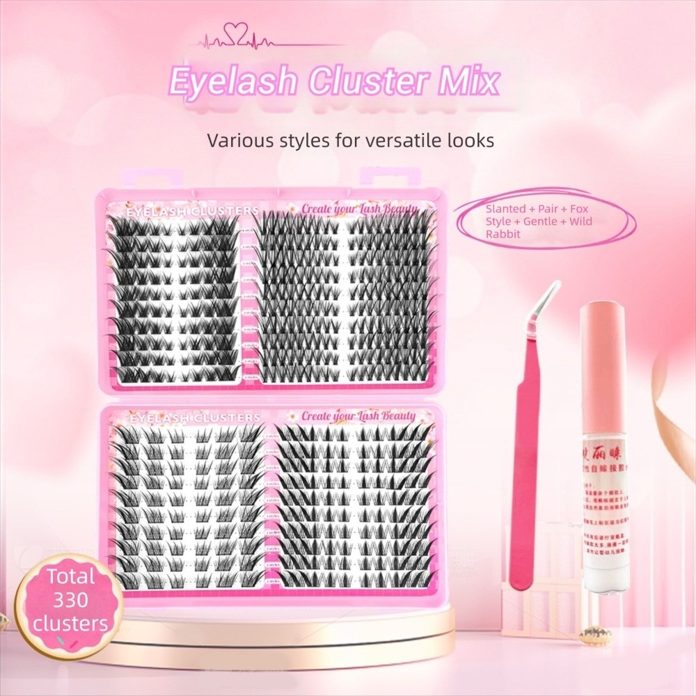 Eyelash Extension Look - Pestañas Postizas de Aspecto Natural, Color