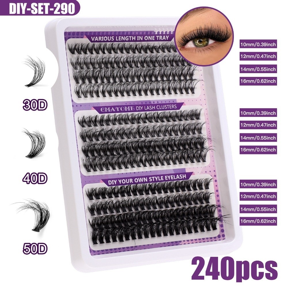 Eyelash Extension Look - Pestañas Postizas de Aspecto Natural, Estilo