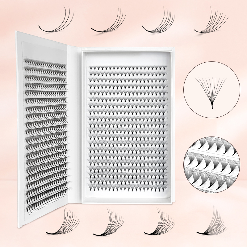 800/1600 Volumen prefabricado  - Eyelash Extension Human Hair reseña y precio