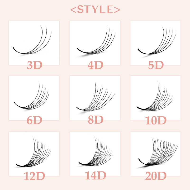 800/1600 Volumen prefabricado  - Eyelash Extension Human Hair reseña y precio