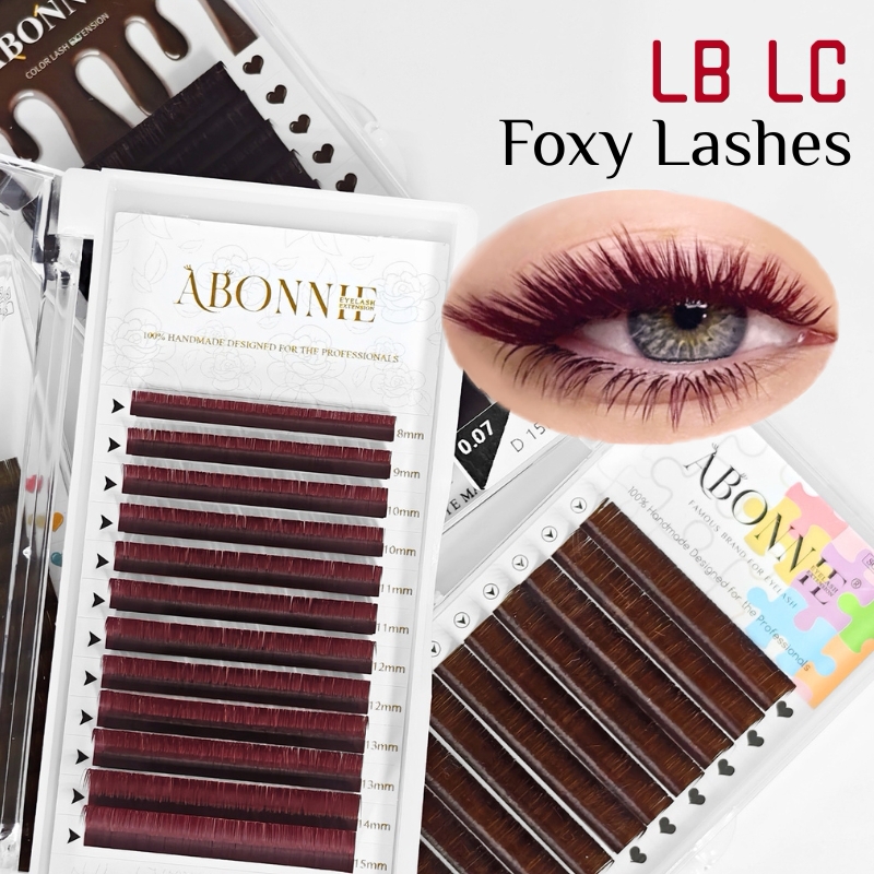 Pestañas LB LC Borgoña, Extens - Eyelash Extension Russian reseña y precio