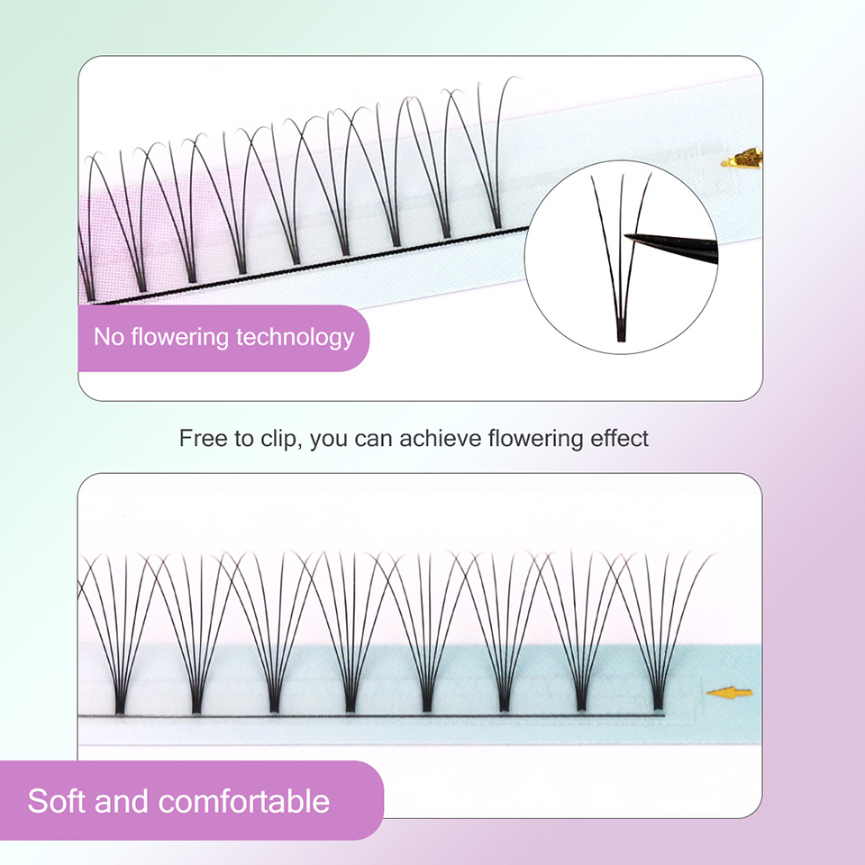 RUJADE tallo corto 3D 4D 5D 6D - Eyelash Extension Russian reseña y precio
