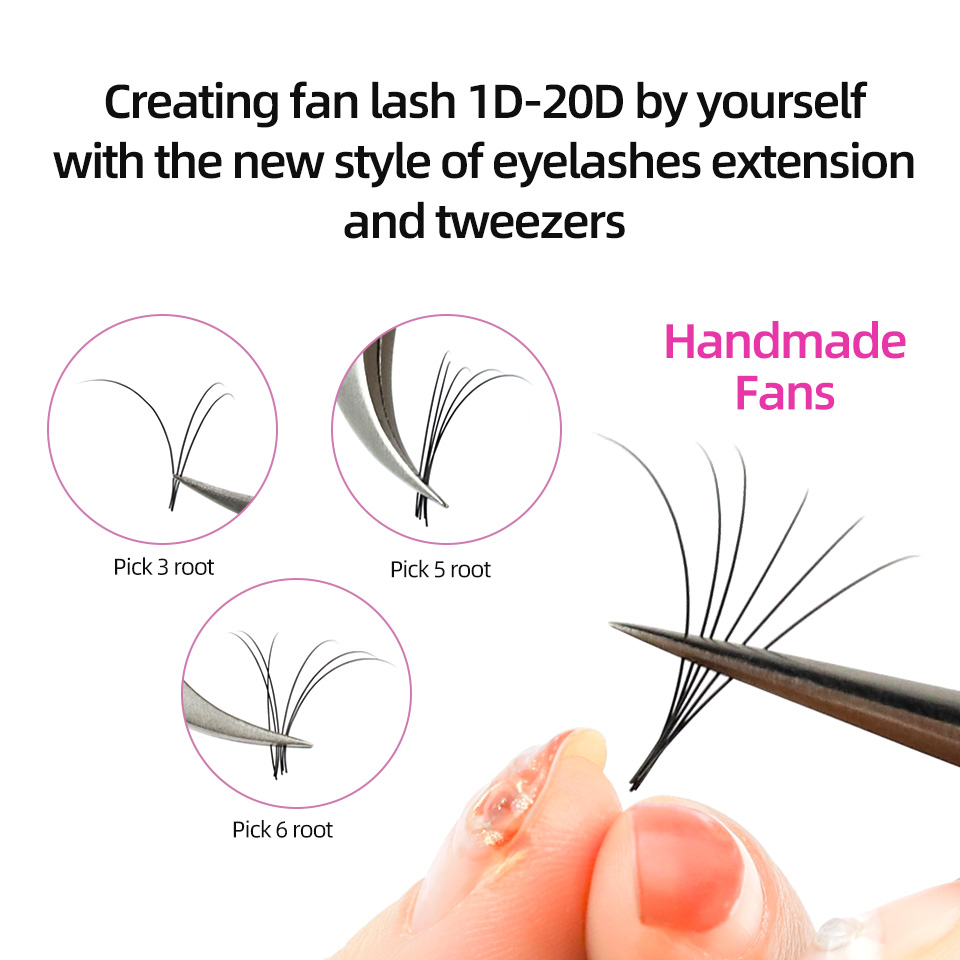 Rujade 5 casos / lote de pesta - Eyelash Extension Human Hair reseña y precio